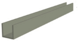 aluminio u