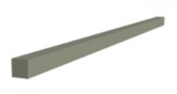 aluminio barra cuadrada