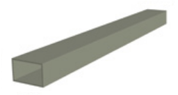 aluminio tubo rectangular